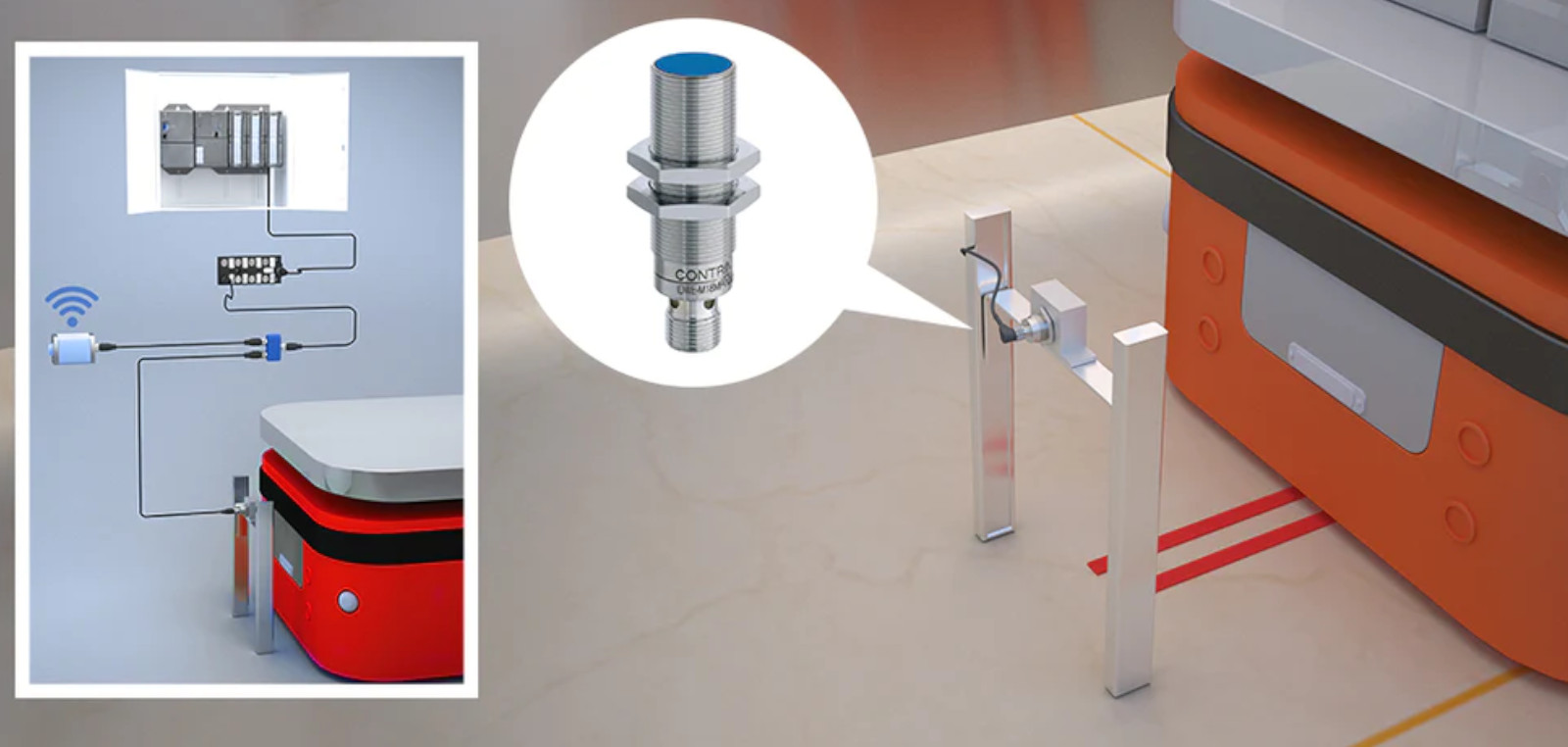 Read more about the article Smart Inductive Basic Sensors for AGV Positioning and Machine Optimization