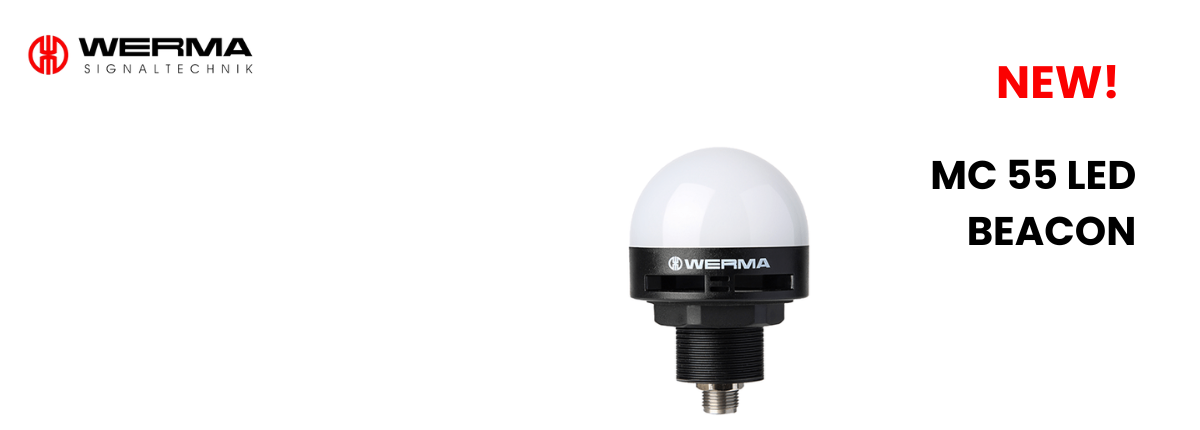 The compact MC 55 LED recessed beacon - WERMA